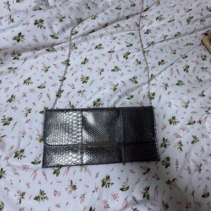 Expressions Black Textured Handbag